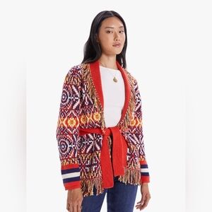 Mother The Belted Short Cardigan in Bass Culture